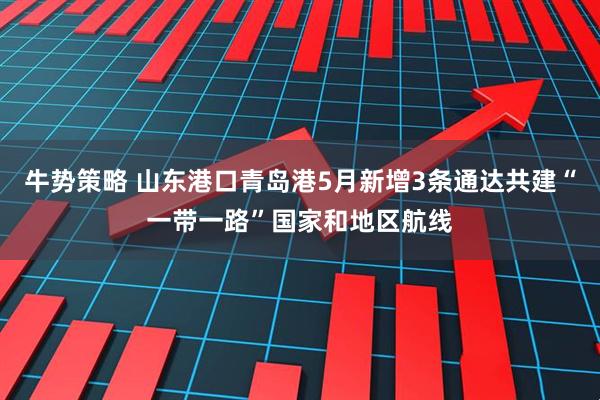 牛势策略 山东港口青岛港5月新增3条通达共建“一带一路”国家和地区航线